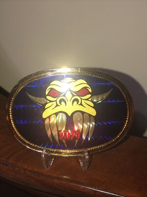 KISS 1978 DEMON BOOT GOLD PACIFICA BELT BUCKLE AUCOIN ACE KISS 1978 DEMON BOOT GOLD PACIFICA BELT BUCKLE AUCOIN ACE