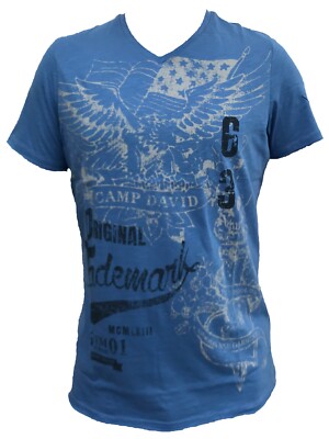 NEU Camp David T-Shirt 3067 blau Herren  Shirt kurzarm kurzärmelig M - XXXL