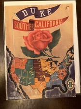 1939 College Football Vintage Duke vs. USC Rose Bowl Program