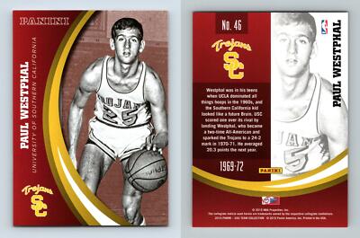 Paul Westphal #46 USC Trojans Collegiate 2015 Panini Trading Card