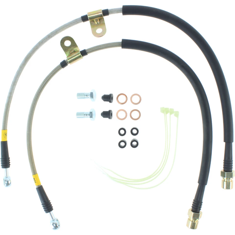 StopTech 950.61014 Front Braided Stainless Brake Line Kit for 2010-11 Ford F-150 - Image 2 of 2