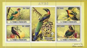 Sao Tome e Principe 3032-3035 Feuille miniature (complète. édition) neuf avec go