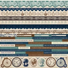 Kaisercraft, Betsy's Couture, Borders, Clocks, Cardstock Stickers, Vintage Lace