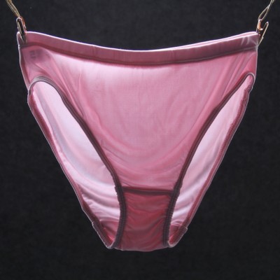 Women Silky Briefs Solid Panties Knickers Soft Breathable Lingerie Comfy Daily