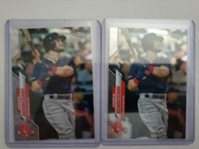 2020 Topps Chrome Andrew Benintendi Refractor & Base 2 Card Lot #57 Red Sox