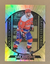 2020-21 Upper Deck Tim Horton's Hockey Card -Gold Etchings #G-10 ALEX OVECHKIN
