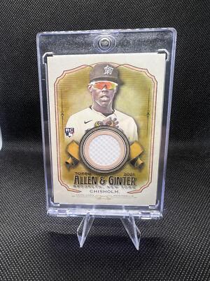 2021 Topps Allen & Ginter #AGA-JC Jazz Chisholm Full-Size Relics B, NO MAG