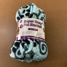 Animal Rescue 36" x 59" Light Blue Super Cozy Pet Blanket NWT