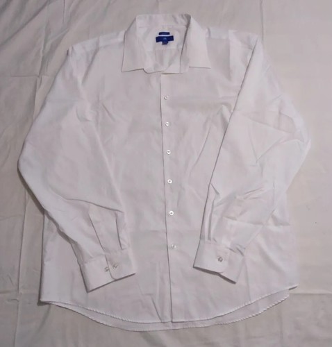 Men's 4XLT Egara KO White Long Sleeve Dress Shirt 100% Cotton Diamond Print  | eBay