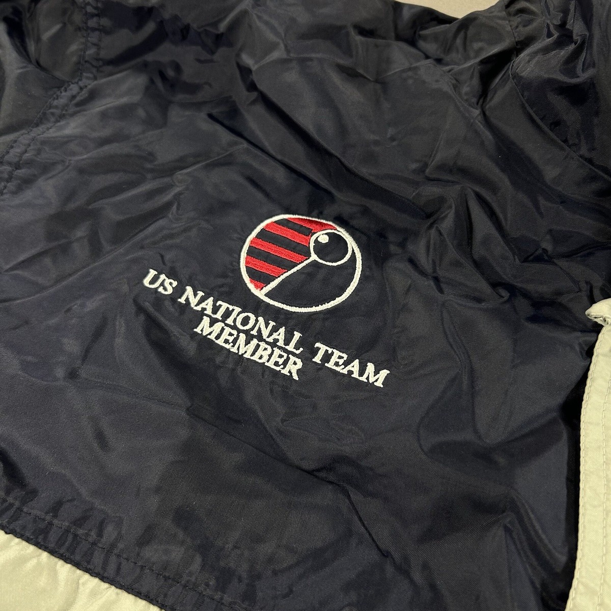 Vintage USA Badminton Team Jacket King Louie Weathermatic 80s Medium Mens View 6