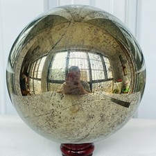 Natural Chalcopyrite Quartz Crystal Ball Energy Reiki Healing 5300G