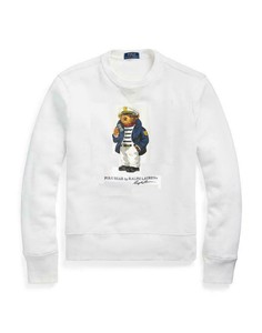 Polo Ralph Lauren Masculino Tamanho 2XL Capitão Urso pulôver Moletom gola careca branco | eBay