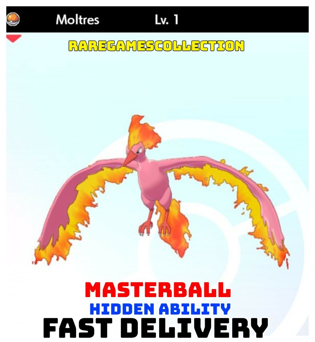 ✨ ULTRA SHINY GALARIAN MOLTRES LEGENDARY ✨, 6IV