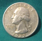 1939-P Washington 90% Silver 25c-Higher Grade-Nice Details-#393