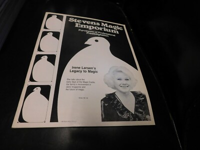 Stevens Magic Emporium Magazine Video Catalog Irene Larsen Winter 1989 1990
