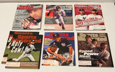 7 DIFF Vintage Derek Jeter 1st Cover Sports Illustrated Magazine LOT ...