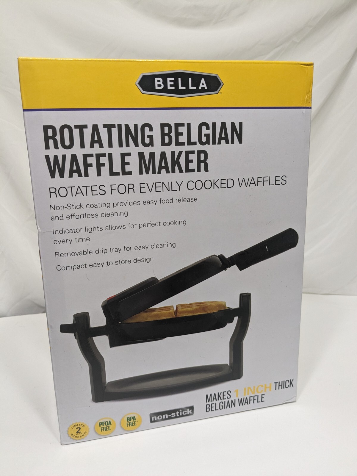 Bella Rotating Belgian Waffle Maker New Unopened in Box-image