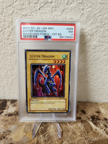 YU-GI-Oh! Luster Dragon MFC-058 1st Edition PSA 7 MFC #058 Magician's Force