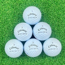 36 Callaway ERC Soft Triple Track Bulk Lot Used Golf Balls 5A Quality White