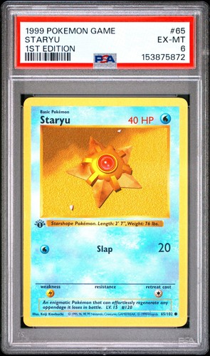 Staryu (1st Edition) graded PSA 6 for sale on eBay