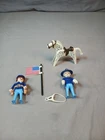 Vintage 1974 Playmobil 3306 Calvary General & Solider w/US Flag