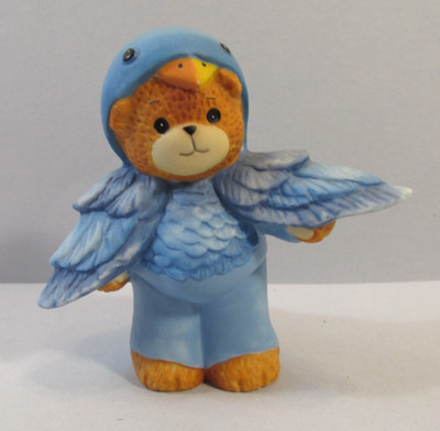 1992 Enesco Lucy & Me ''Bear Dressed as a Bluebird'' Figurine