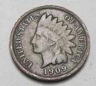 1909 INDIAN HEAD CENT, VERY NICE TOUGHER COIN!!!!(A9)