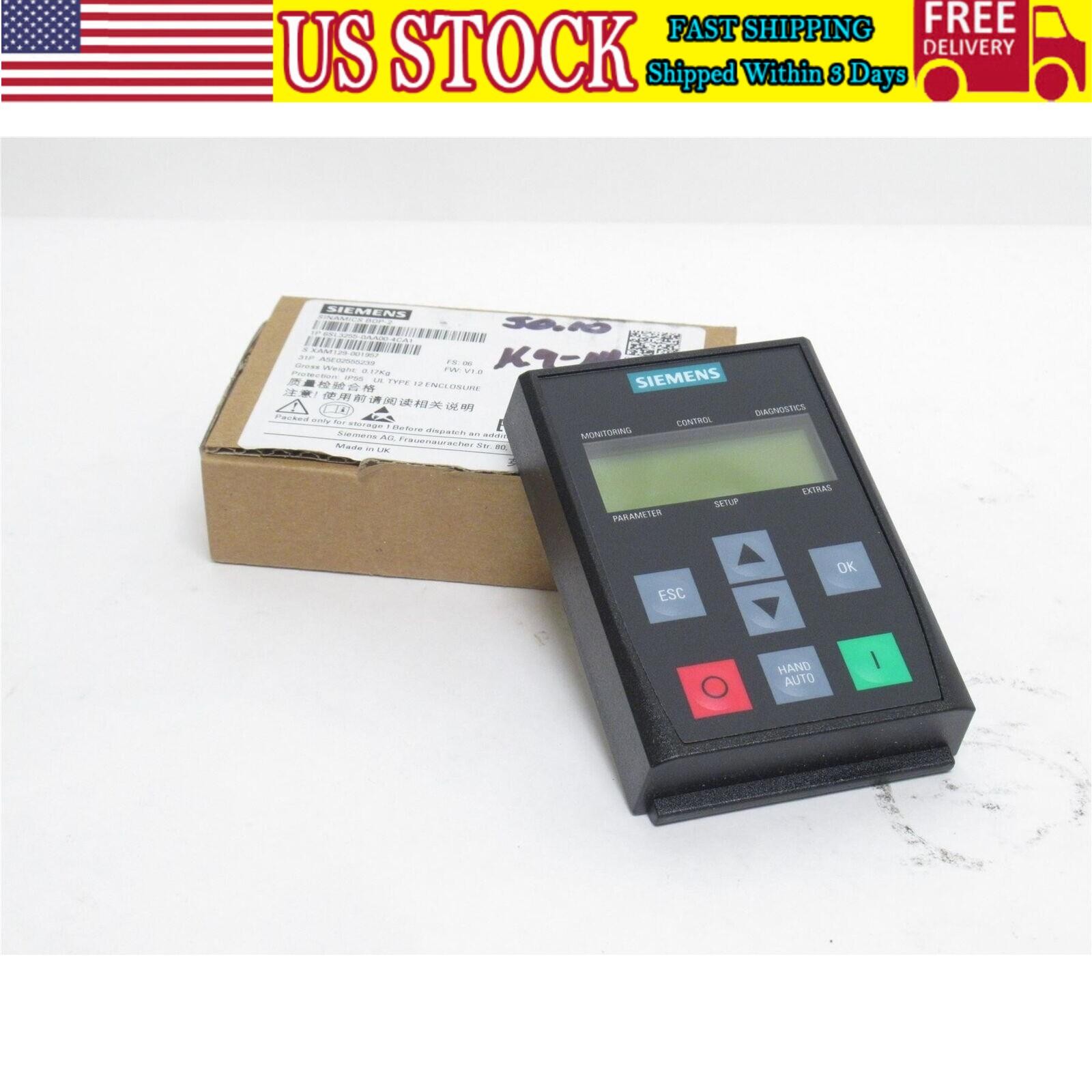 New Siemens SINAMICS G120XA PN 6SL3255-0AA00-4CA1 6SL3 255-0AA00-4CA1