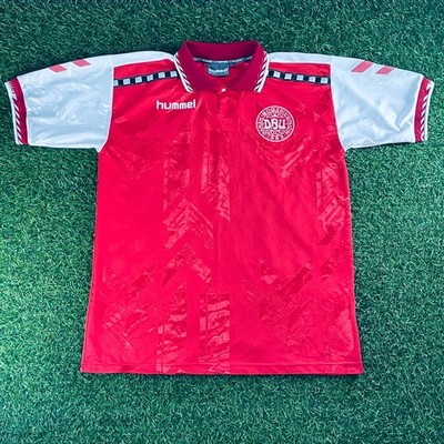 Denmark 1996 Official Jersey Shirt Kit   US M - Vintage, Rare, World Cup, Trøje