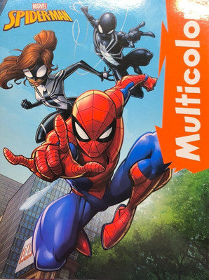 Malbuch Spider-Man Marvel Spiderman DIN A4 Multicolor 32 farbige Bilder Kinder