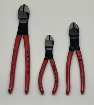 Knipex Tools 002005S2 3 Piece High Leverage Diagonal Cutter Pliers Set... 