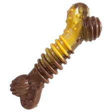 Nylabone Groove Dental Chew Toy, Philly Cheesesteak Flavor, Medium 1