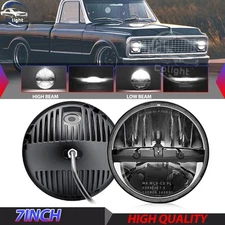 DOT 7" Round HI/LO Beam LED Headlights fit Chevrolet 1962-1980 C10 Pickup Truck