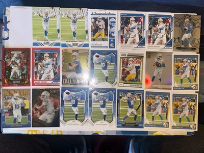 Justin Herbert Los Angeles Chargers 20 Card Lot - Panini Donruss - Free Shipping