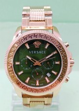 Good Versace Chronograph Date Indicator Quartz Analog Men's Wrist Watch