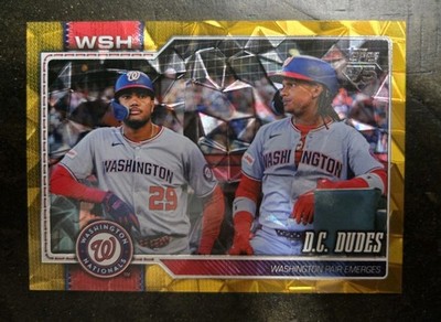 Topps 2026 Series 2 D.C. Dudes Abrams/James Wood Gold Diamante #499 14/50