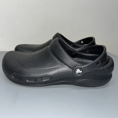 Crocs At Work Bistro Unisex Clogs Men 7 Women 9 Slip Resistant Shoes Comfort
