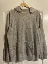 Vintage 60s/70s Blank Grey Hoodie Size L Great Wear