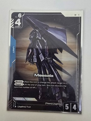 Messala GD03-003 R+ Parallel Rare Gundam Card Game Steel Requiem 