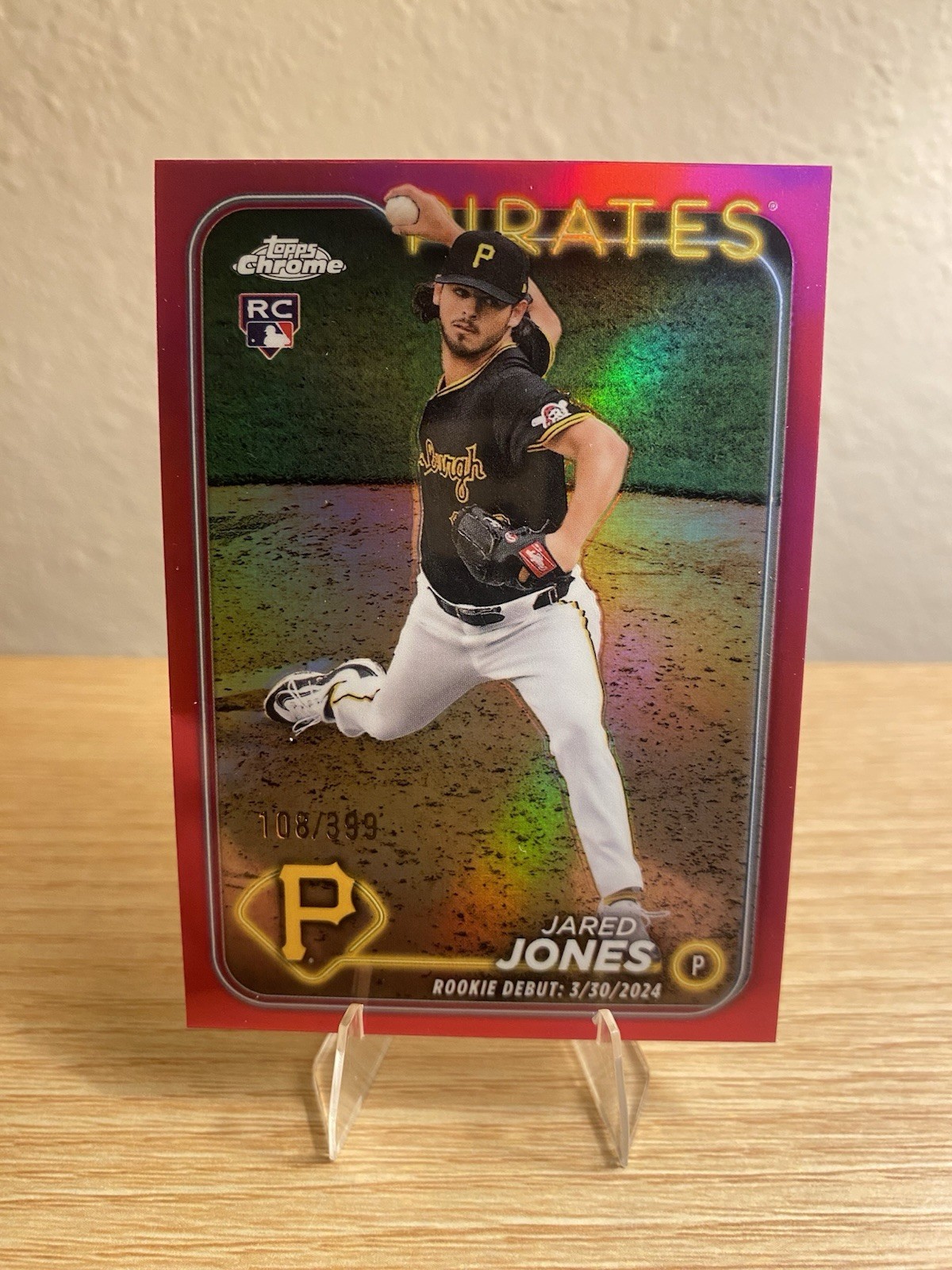 2024 Topps Chrome Update - Jared Jones Magenta Refractors #/399 #USC43