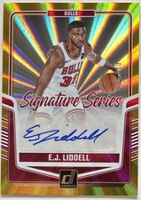 EJ LIDDELL 2024-25 Panini Donruss Signature Series Gold Holo Laser /10 Bulls