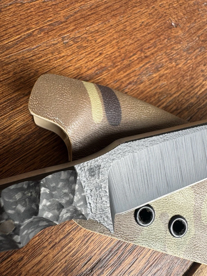 Toor Knives ORIGINAL SERPENT Carbon Fiber Handles. Number 87! - Image 3 of 4