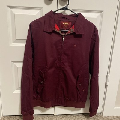 Merc London Harrington Bomber Jacket Burgundy SS13 Size M Excellent Mod