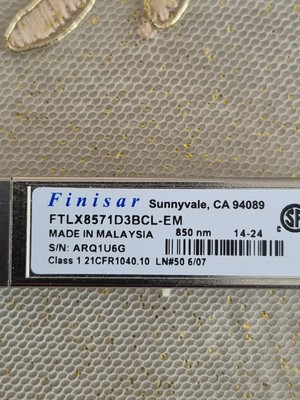 Finisar FTLX8571D3BCL 10 Gbit/s 850 nm SFP+ Transceiver