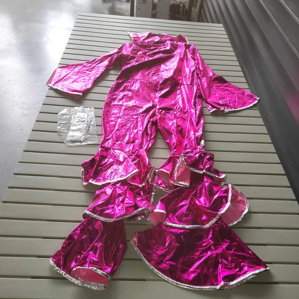 Disfraz de Sueño Bailando Smiffy Años 70, Talla M Mujer Vestido Elegante Período Especialidad Foto 2 de 4