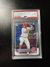 2025 Bowman Chrome Mojo Refractor JJ WEATHERHOLT #BCP-22 Cardinals 1st PSA 8