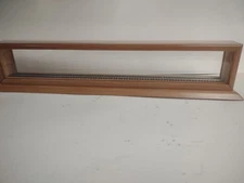 Model Trains Display Case HO Scale. Two Tone Red Wood.