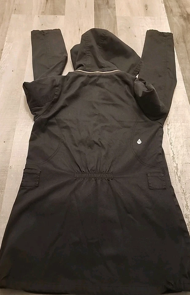 Volcom Commando jacket(S) Womens Vintage Jacket Black Red Flannel Interior - Image 2 of 4