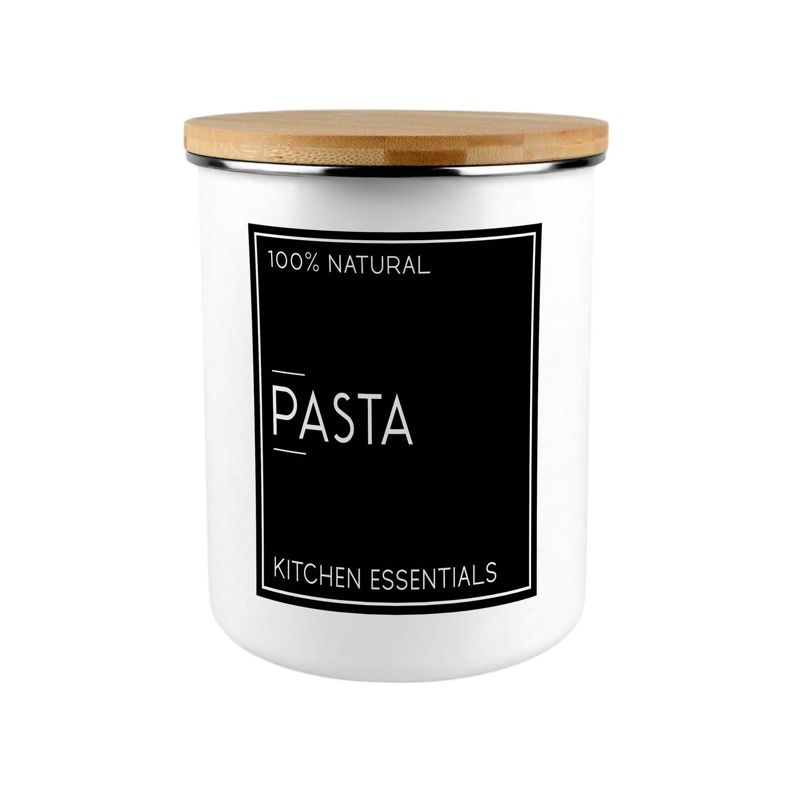 Inverted Minimalist Pasta Storage Canister - Stylish Gift For Any Kitchen