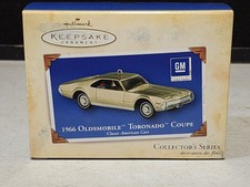 Hallmark NRFB Ornament 1966 Oldsmobile Toronado Coupe Collector's Series